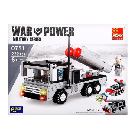 Military designer "Rockets", 3 in 1, 222 details-3