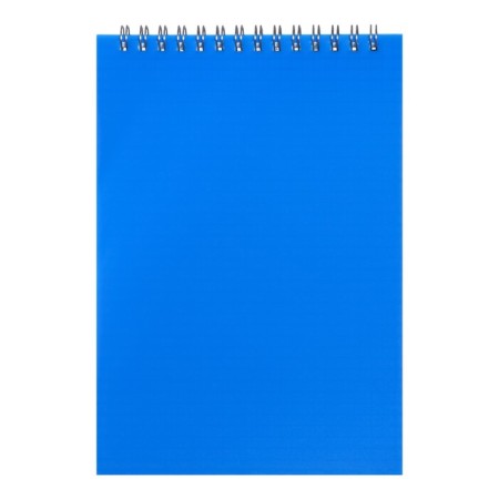 Notepad A5, 60 sheets on the crest, plastic cover, blue