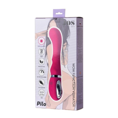 Jos Pilo vibrator with Wow-mode, pink color, 20 cm-4