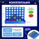 Board game "Fifteen in a row", New Year's version