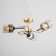 Marsy chandelier 3he27 40W black and gold 50x50x27 cm Bayerlux