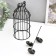 Climber Metal 3 Candles "bottle" black 21x10x10 cm