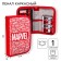 Penal frame, 1 section, 140x210x40 mm, folding pocket, tissue, avengers