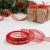 Kapron tape with a new year, 15 mm × 23 ± 1 m, red/gold color