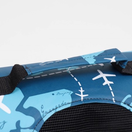 Bag - Animal carrying "Airplanes", blue. size S, 37.5 x 17 x 22 cm-7