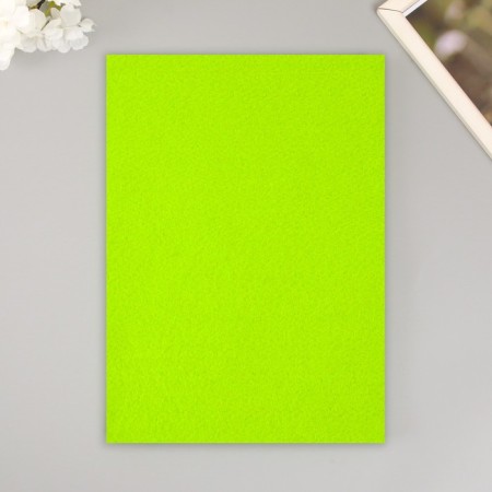 A set of soft felt "Astra" (3 pcs) bright green, 3 mm, 400 gr. 20x30 cm