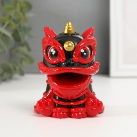 Plastic Plastic "Chinese Leo" Red-Cherry 8.5x7.3x8.5 cm