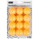 Table tennis ball, set of 12 pcs., PP, Orange color