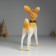 Polystone souvenir "Deer with sprinkling in the New Year's wreath" 14.5x8.5x22 cm