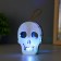 Sponel "Skull" LED 1W RGB from LR1130 batteries white-black 9.5x4x5cm Risalux