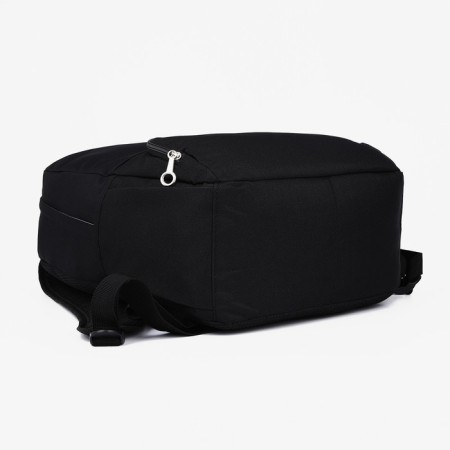 School backpack of textiles on lightning, 3 pockets, Fulldorn, Black color-2