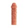Kokos nozzle is realistic with additional stimulation, TPE, bodily, 17.6 cm