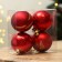 Christmas tree balls New Year's “Miracles near!”, For the New Year, plastic, d = 6, 4 pcs., Red color with gold