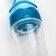 A bottle for feeding, silicone, with a spoon, from 5 months, 90 ml, blue color