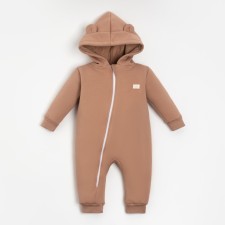 Combineson with a hood of crumbs, I am Basic Line, height 86-92 cm, brown