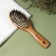 The comb massage, natural/combined bristles, 6 × 22 cm, color "Light wood"