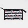 Cosmetic bag with lightning, black/white color