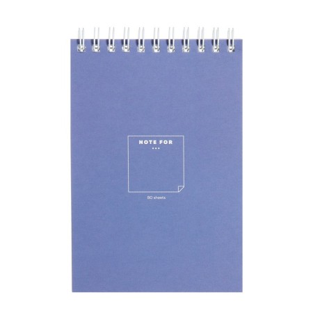 Notepad A6, 80 sheets in a cage on the crest Pastel Tint, cover coated cardboard, an offset block 60 g/m2, mix-6