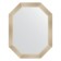 Mirror in the baguette frame, poisoned silver 59 mm, 55x70 cm