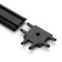 Connector SLIM "T-shaped" 4-filled black 0.7x4x2cm