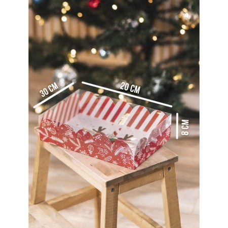 Gift box with PVC "Gift", 20 x 30 x 8 cm, New Year-9