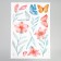 Sticker Plastic Interior 3D "Pink Lilies" 50x35 cm