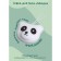 Body sponge "Panda", white color