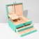 Steam for jewelry "Casket" sliding with a mirror, 22 × 17 × 11.5, blue color