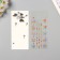 Sticker of rhinestones plastic tattoo on the body "Flower application" Color set 2 sheets 18x8 cm
