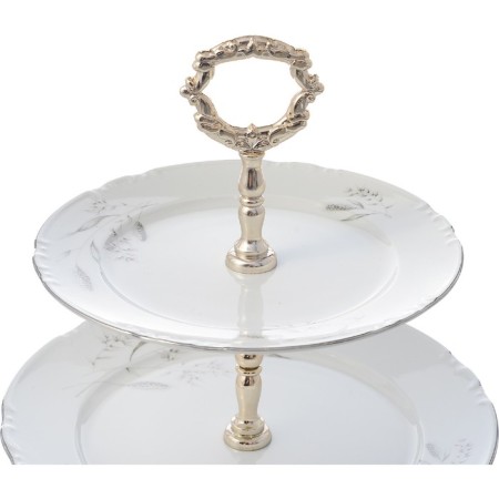 The 2-tier launcher Constance, decor "Silver ears, Platinum layering"-1