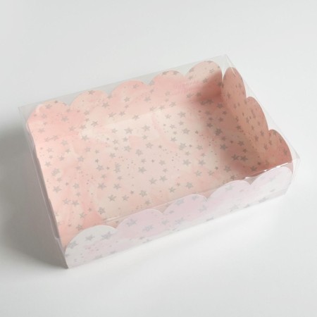 Cookie box, confectionery packaging with PVC lid, “wonderful moments”, 20 x 30 x 8 cm-10