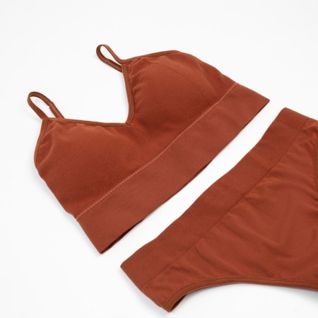 Female set (top, panties) 118 Brown color, rr 42-44-6