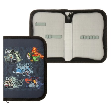 School pencil case with a zipper 13 x 19.5 cm "cars" fabric, 1 section