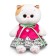 Soft toy "Lee Baby in a skirt and raspberry vest", 20 cm