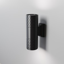 Бра Outdoor O583WL-02B, 2х50Вт, 6,5х6,5х19 см, GU10, цвет чёрный