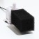 Rectangular sponge for filter No. 3, reticulated 30 ppi, 6 x 6 x 12 cm, black
