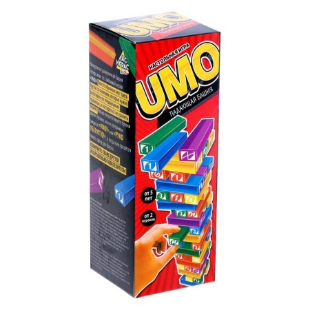 Board game "Falling UMO Tower", from 2 players, 5+-2