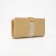 Women's wallet on the button, mustard color