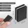 Batf sandpaper for nails, set 50 pcs, bilateral, 3.5 × 2.5 cm, black color