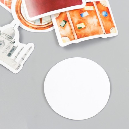 Stickers for creativity "Set of traveler" set 46 pcs 4.4x4.4x1.1 cm-2