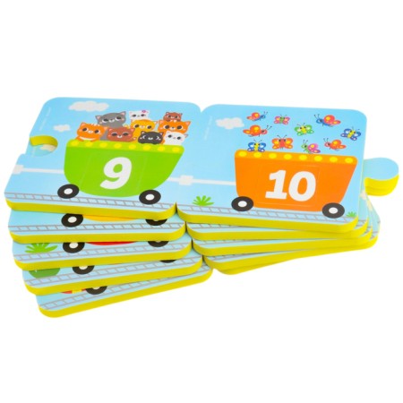 Soft puzzle for kids "score and color", 20 parts, crumb I-9