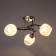 Mona chandelier 3x60W E27 chrome, black 47x47x28cm