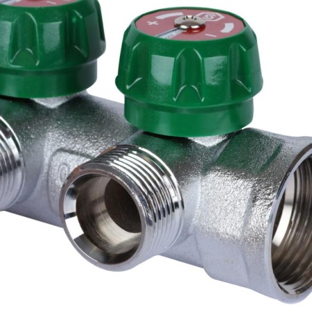 Collector regulator Stout SMB-6850-011202, 1 ", 2 exits, 3/4", flat seal-3