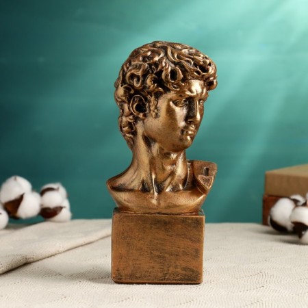 Figure "Head of David" bronze, 10.5x22cm