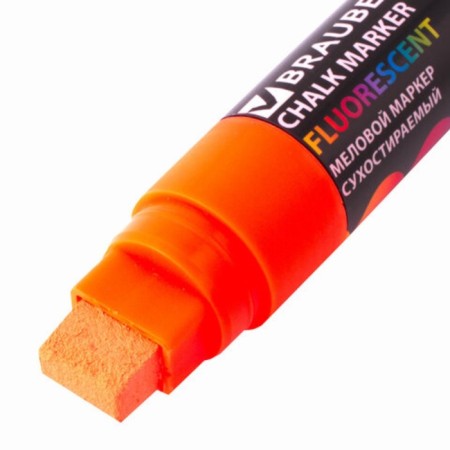 Cretaceous Brauberg "Pop-Art", 15 mm, dry, for smooth surfaces, orange-1