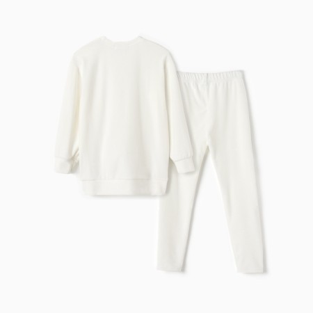 Kidshot costume (sweatshirt, leggings) KAFTAN PLUSHY R.32 (110-116), white-10