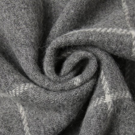 Oslo blanket, 140x200 cm, Oslo Battle Wild Dove White, New Zealand wool-2