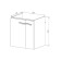 Viant Viant "Munich" 2 sashes, 430x560x620 mm, suspended, white, with a COMO 60 sink