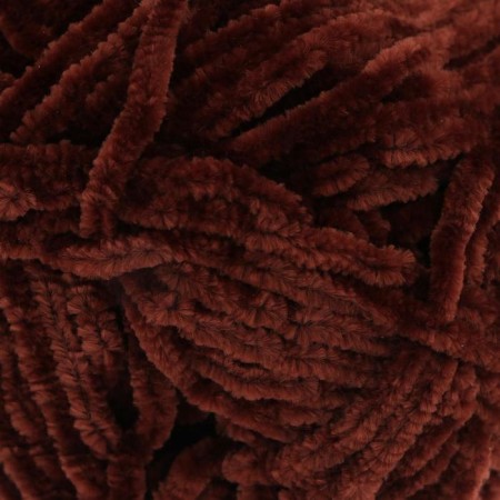 Yarn "Velour" 100% micropoliester 170m/100g (852 chocolate)