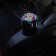 Torso car ashtray with backlight, skull, black